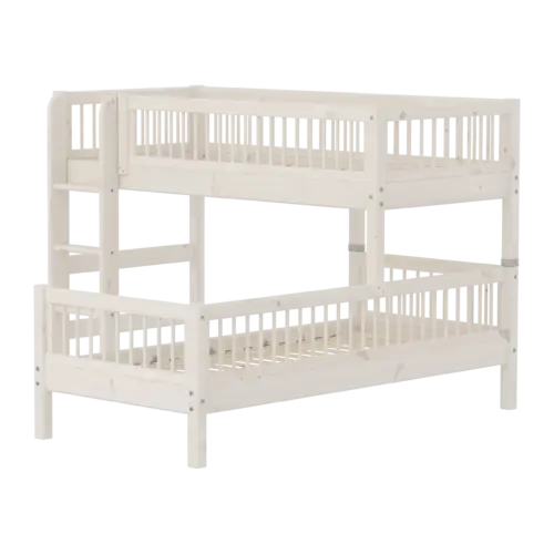 90-11217-2_01-scaled FLEXA CLASSIC Semi-high Kutni krevet s prečkama i ravnim ljestvama White