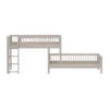FLEXA CLASSIC Semi-high Kutni krevet s prečkama i ravnim ljestvama Grey