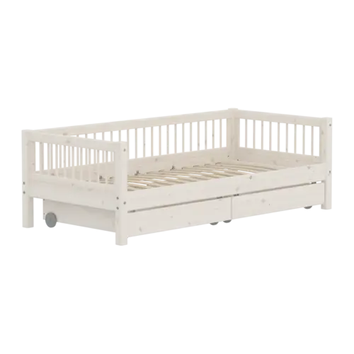 FLEXA CLASSIC Daybed s dvije ladice White