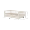 FLEXA CLASSIC Daybed s dvije ladice White