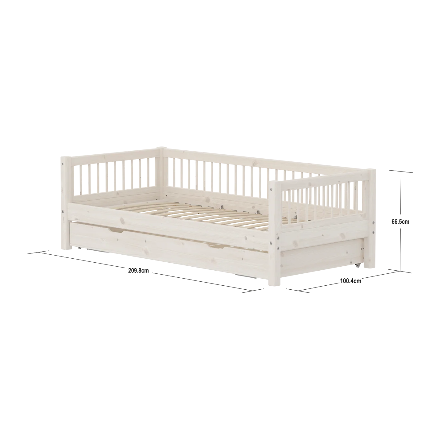 FLEXA CLASSIC Daybed s Pomoćnim krevetom White