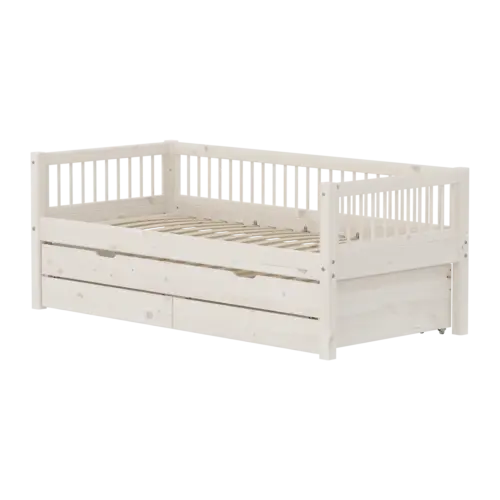90-11220-2_01 FLEXA CLASSIC Daybed s pomoćnim krevetom i ladicama White