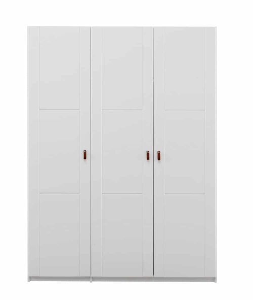 Ormar sa troje vrata i policama 150cm bijeli