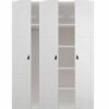 Ormar sa troje vrata i policama 150cm bijeli