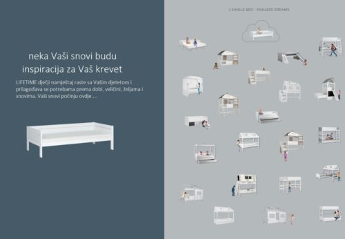 BASIC BED dječji krevet 90x200