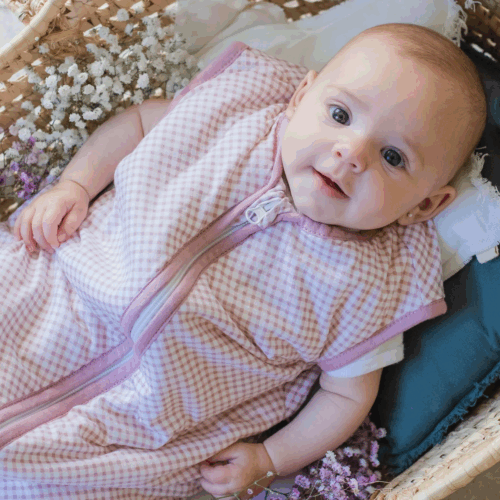 molis&co vreća za spavanje Vichy pink 0-6 mjeseci (1TOG)