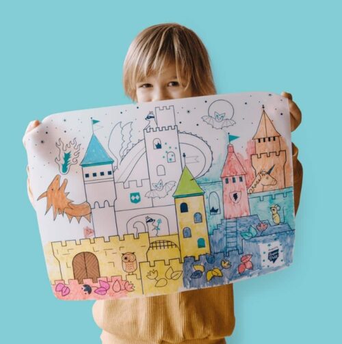 Super Petit silikonska podloga CASTLE + 5markera + narukvica