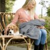 Vinter & Bloom deka Cuddly Dove siva