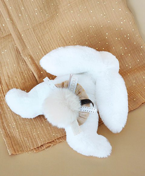 Doudou Happy Wild zec sa pomponom 25cm