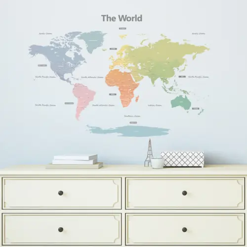 Decowall-SG-1809-1 Decowall Karta svijeta