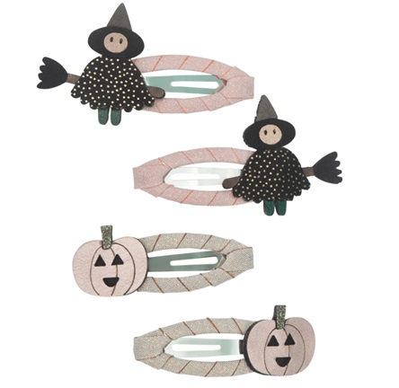 Djecje-spangice-Mala-vjestica-i-bundeva Dječje špangice - Mala vještica i bundeva