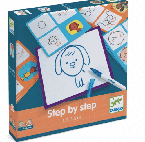 Dječja igra crtanje Korak po korak-1,2,3