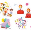 Djeco-set-Princeza1 Djeco kreativni set s naljepnicama-Princeze
