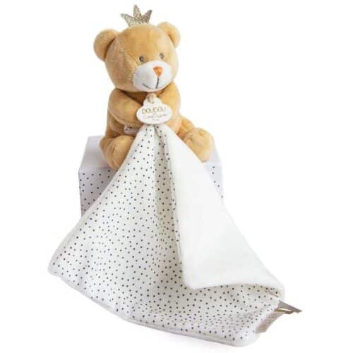Doudou Plišana igračka Medo s Mazilicom - Little King Bear