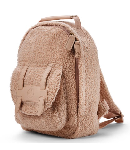 Elodie mini ruksak Pink Bouclé