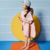 FRESK-poncho-pink2 FRESK UV Pončo ručnik Račići (cameo rose)