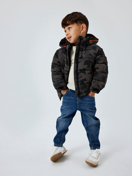 NAME IT Zimska jakna Puffer maskirna