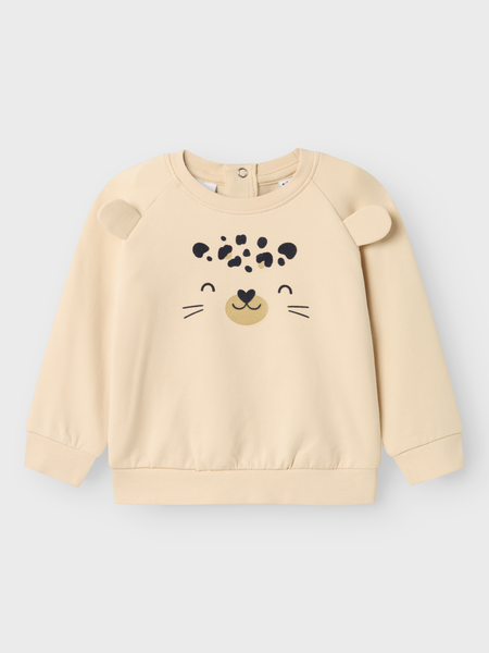 NAME IT Majica dugi rukavi Cute leopard Bijela