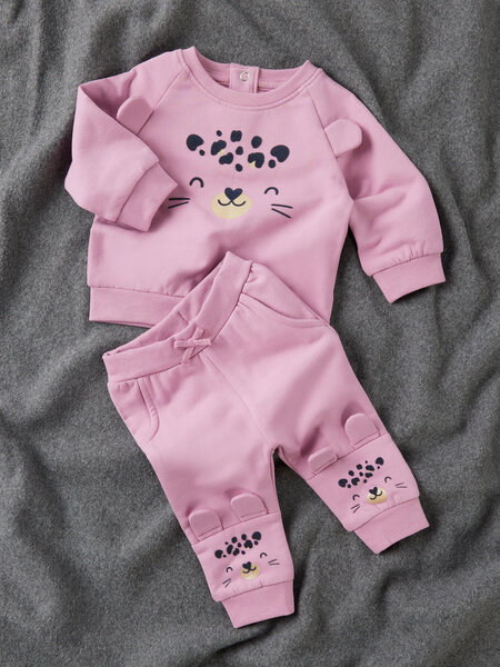 NAME IT Trenirka donji dio Cute leopard Roza
