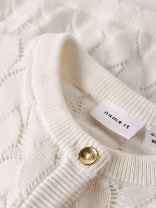 NAME IT Pulover na kopčanje Bijeli