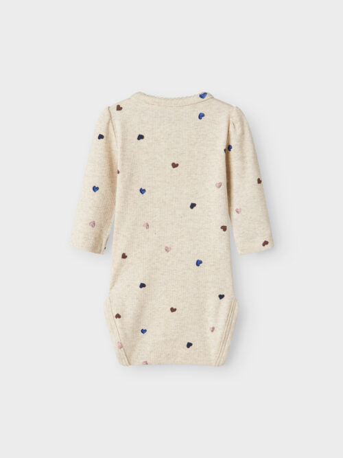 NAME IT Bodi dugih rukava sa šarenim srcima