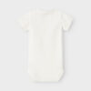 NAME IT Bodi kratki rukavi - bijeli