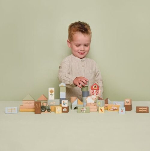 Gradevinske-kocke-Farma4 Little dutch kocke za slaganje Farma