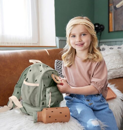 Lässig Mini Ruksak Happy Prints maslinasto zeleni