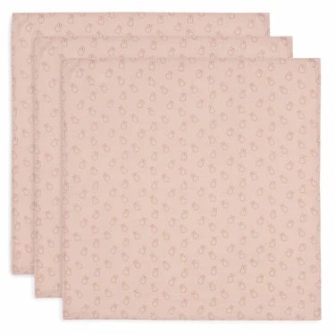 Miffy-rose Jollein tetra pelene 70x70cm Miffy Wild rose 3kom