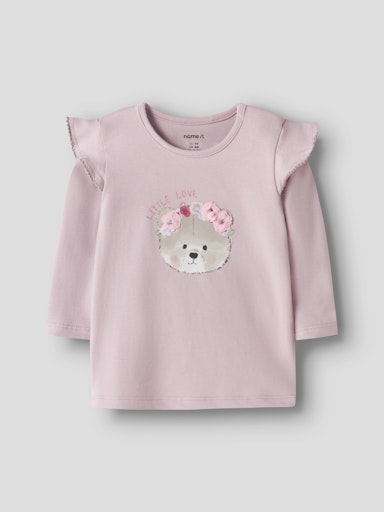 NAME IT Majica dugih rukava Medvjedić Roza NAME IT Majica dugih rukava Medvjedić Roza