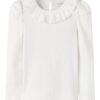 NAME IT Bijela majica dugih rukava s volanom