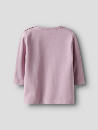 NAME IT Majica dugih rukava s mašnom Roza NAME IT Majica dugih rukava s mašnom Roza