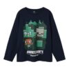 NAME IT Majica dugih rukava Minecraft Plava