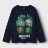 NAME IT Majica dugih rukava Minecraft Plava