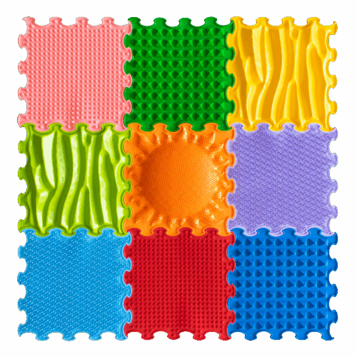 Ortoto senzoričke podloge STIMULATIVE RAINBOW (9 kom)