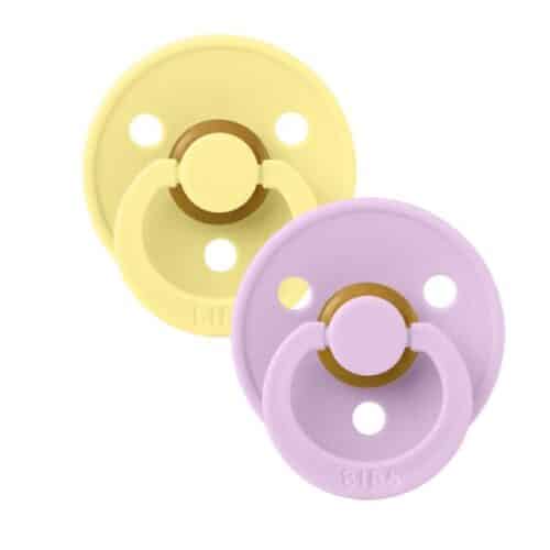 Sunshine-Violet-Sky Bibs dude Sunshine/ Violet sky 6-18 mj.