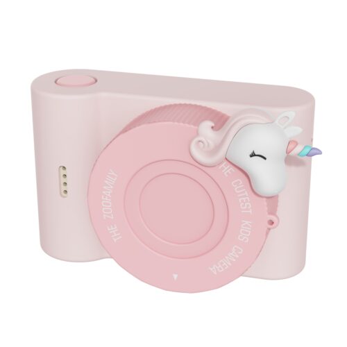 The_Zoofamily_urban_zoo_digital_kidscamera_unicorn_side_front_with_lenscover-1 Dječji fotoaparat Urban Zoo Jednorog