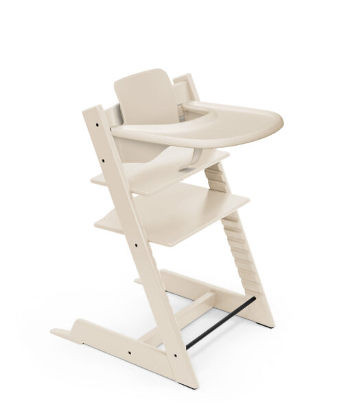 Tripp Trapp® Bundle. Chair Vanilla White, Baby Set and Tray. Stokke Tripp Trapp stolica Vanilla White