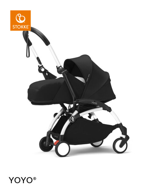 Stokke® YOYO³ kolica s mekanom košarom za novorođenče - bijela šasija