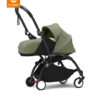 Stokke® YOYO³ kolica s mekanim košarom za novorođenče - crna šasija