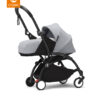 Stokke® YOYO³ kolica s mekanim košarom za novorođenče - crna šasija