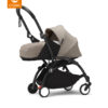 Stokke® YOYO³ kolica s mekanim košarom za novorođenče - crna šasija