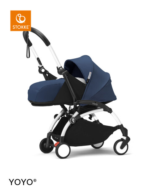 Stokke® YOYO³ kolica s mekanom košarom za novorođenče - bijela šasija