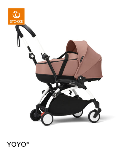 Stokke® YOYO³ kolica s košarom za novorođenče – bijela šasija