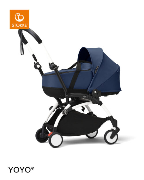 Stokke® YOYO³ kolica s košarom za novorođenče – bijela šasija