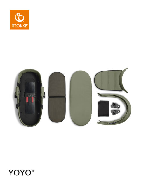 Stokke® YOYO³ kolica s košarom za novorođenče – bijela šasija