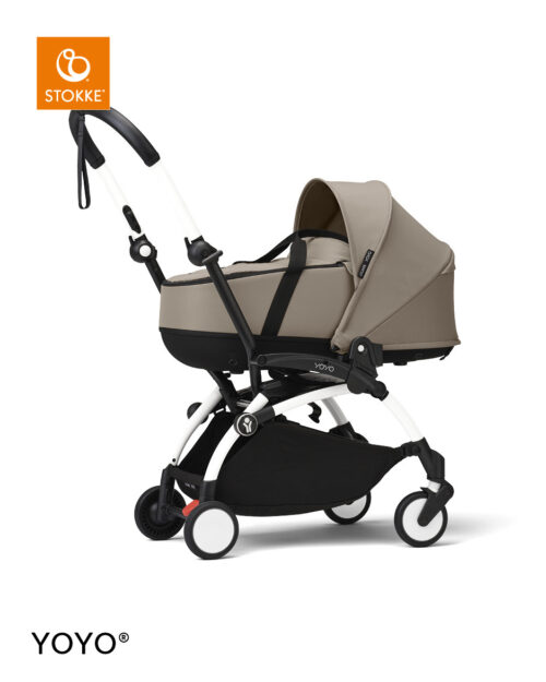 Stokke® YOYO³ kolica s košarom za novorođenče – bijela šasija
