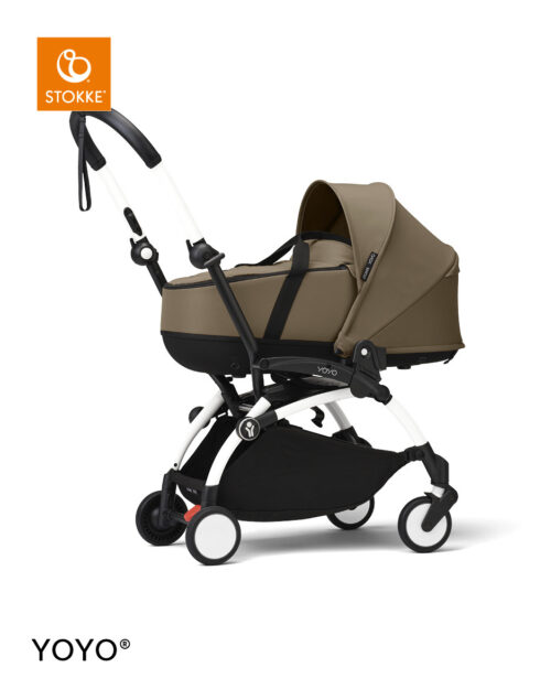 Stokke® YOYO³ kolica s košarom za novorođenče – bijela šasija
