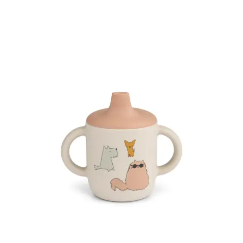 Liewood čašica sippy cup Cats & Dogs