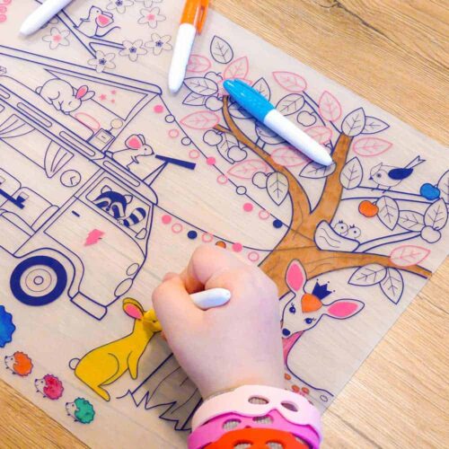 artist-van-04 Super Petit silikonska podloga Dream Van + 5 markera + narukvica